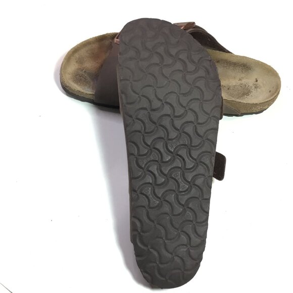 Birkenstock Arizona Taupe Suede Sandals Leather Shoes Unisex Size 44 - Picture 8 of 10